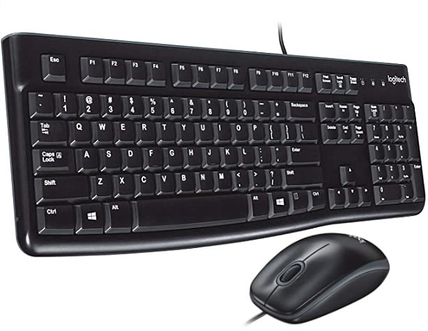 Logitech MK120 Wired Keyboard and Mouse for Windows